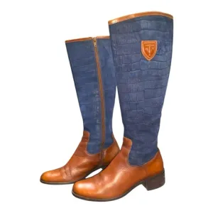 Roberto Botticelli Womens Boots 39 8.5  Quilted Leather Italy