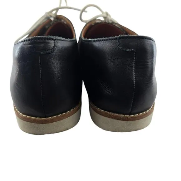 Rollie Derby Oxford Shoes Womens 6 37 Black Ivory Tweed Preppy Comfort Academia
