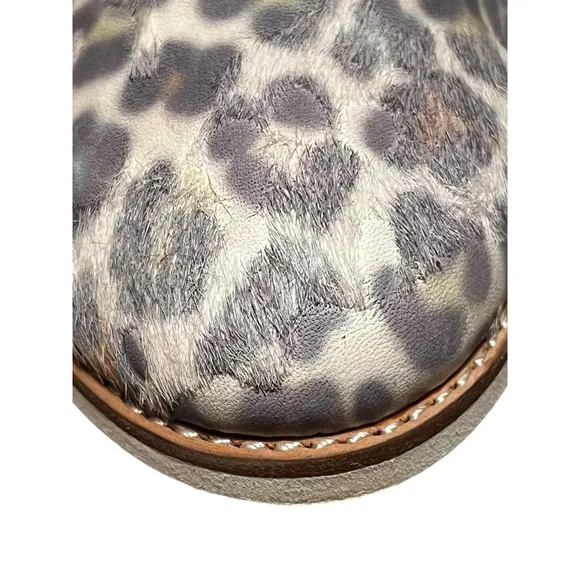 Rollie Women's Lightweight Derby Lace-up Flat Oxfords Rainbow Leopard Size EU 38