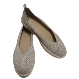 Rothys Shoes Woman's 11 The Espadrille Diamond Metallic  Flat Rothy's NWOT Comfy
