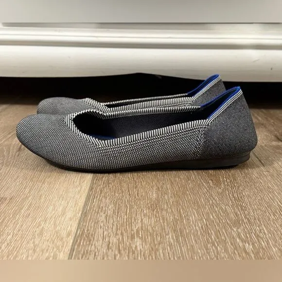 Rothy's The Flat Round Toe Women's Grey Flats Size 9.5