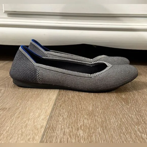 Rothy's The Flat Round Toe Women's Grey Flats Size 9.5