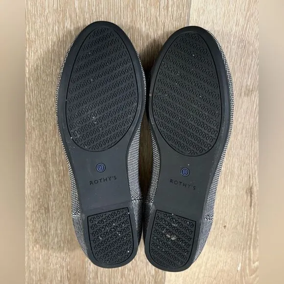 Rothy's The Flat Round Toe Women's Grey Flats Size 9.5