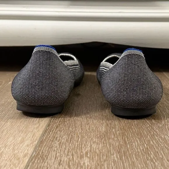 Rothy's The Flat Round Toe Women's Grey Flats Size 9.5