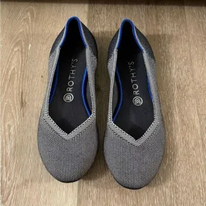 Rothy's The Flat Round Toe Women's Grey Flats Size 9.5