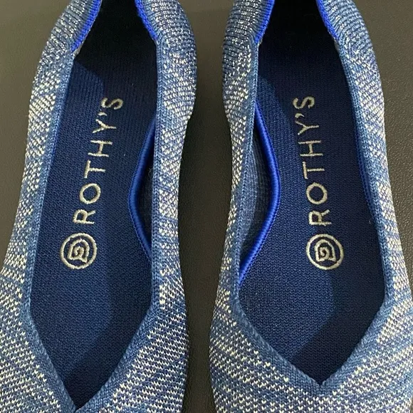 Rothy’s The Point Flats Indigo Heather Retired