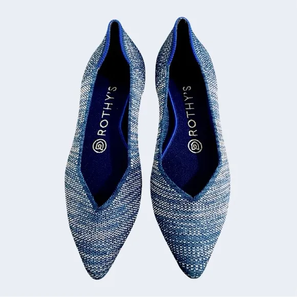 Rothy’s The Point Flats Indigo Heather Retired