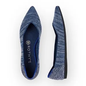 Rothy’s The Point Flats Indigo Heather Retired