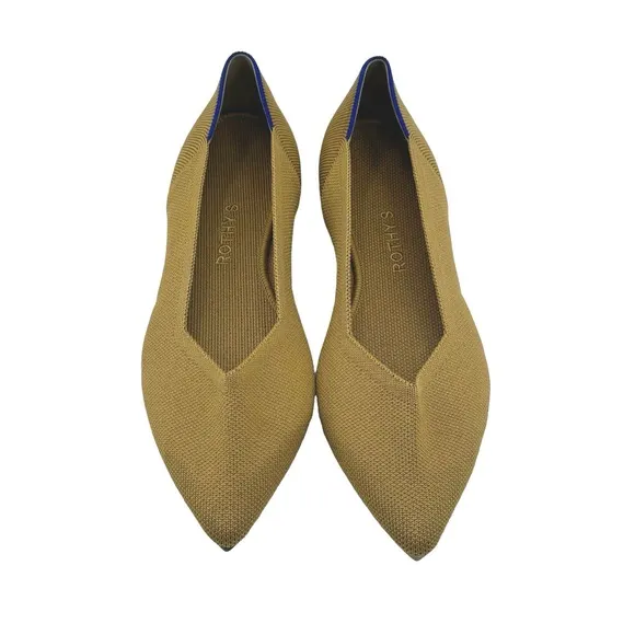 Rothy's The Point Flats RETIRED Marigold Yellow Classic Women’s Size 11.5 NWOB