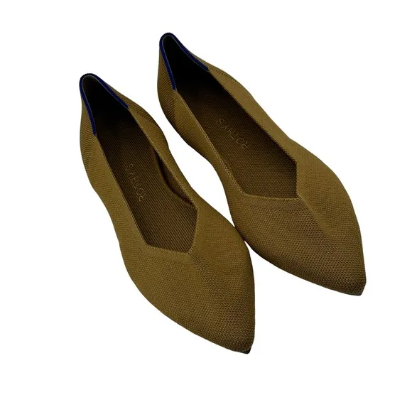 Rothy's The Point Flats RETIRED Marigold Yellow Classic Women’s Size 11.5 NWOB