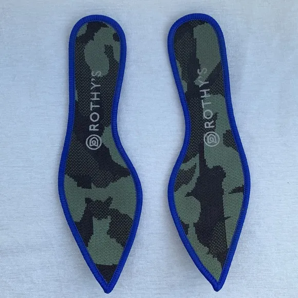 Rothy’s The Point Olive Army Green Camo Pointed Toe Shoes