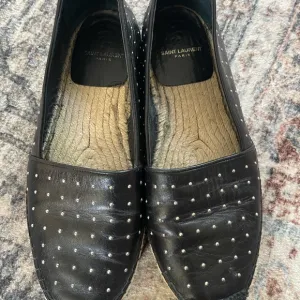 Saint Laurent Black Studded Espadrilles