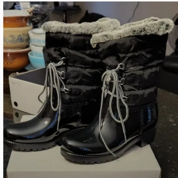 SALE Dav Womens Helena Black Boots Sz 6 New in Box