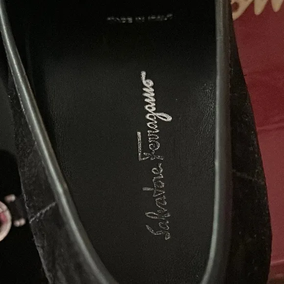 Salvatore Ferragamo Black Loafers w Hardware