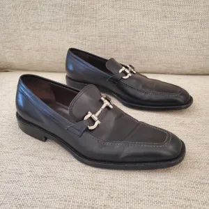 Salvatore Ferragamo Men's Black Bit Loafers Sz 8.5