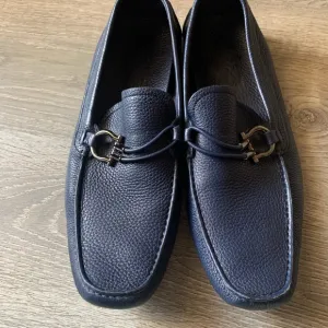 Salvatore Ferragamo Men’s Dark Blue Loafers
