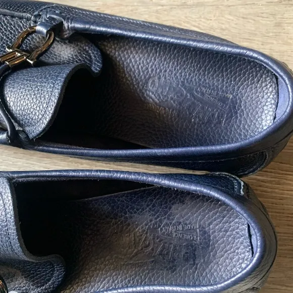 Salvatore Ferragamo Men’s Dark Blue Loafers