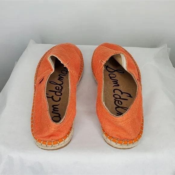 Sam Edelman Aaron Size 8 Orange Espadrilles