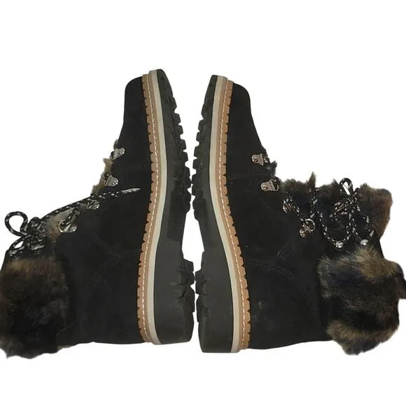 Sam Edelman Bronte Faux Shearling Suede Hiking Boots, 7