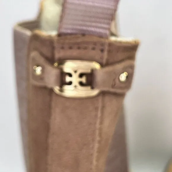 Sam Edelman Laguna Velour Lug Sole Weatherproof Chelsea Boots Size9 Cold Weather