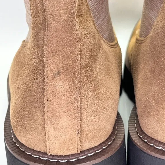 Sam Edelman Laguna Velour Lug Sole Weatherproof Chelsea Boots Size9 Cold Weather