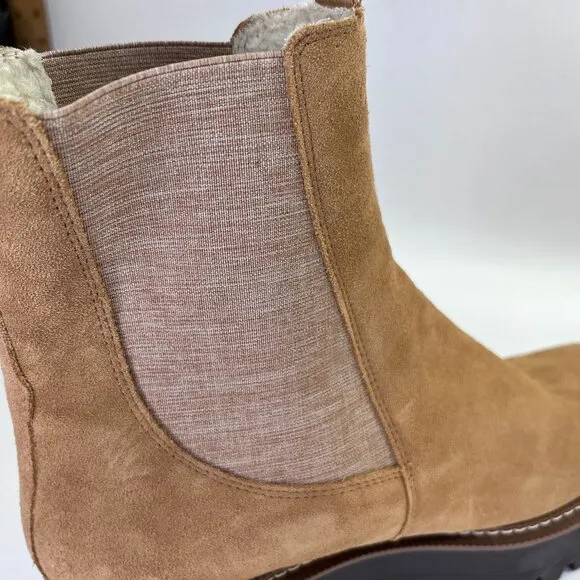 Sam Edelman Laguna Velour Lug Sole Weatherproof Chelsea Boots Size9 Cold Weather