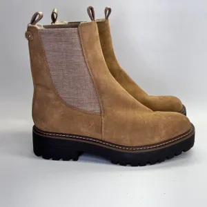 Sam Edelman Laguna Velour Lug Sole Weatherproof Chelsea Boots Size9 Cold Weather