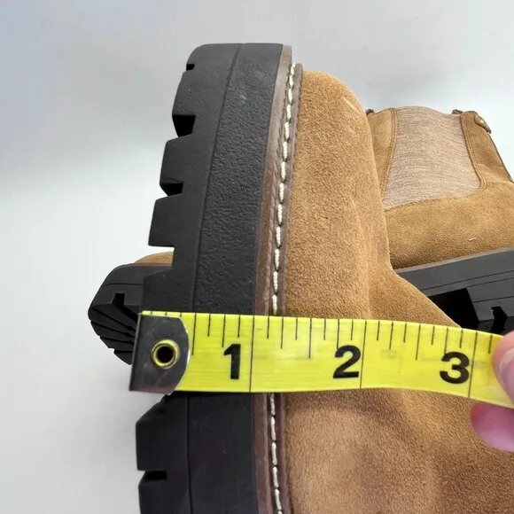 Sam Edelman Laguna Velour Lug Sole Weatherproof Chelsea Boots Size9 Cold Weather