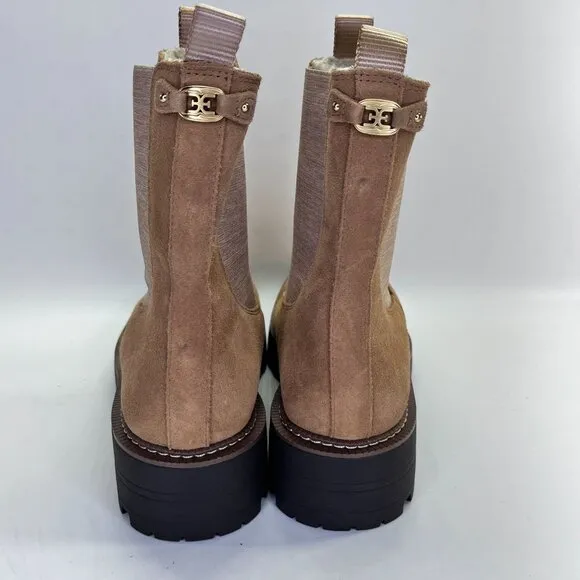 Sam Edelman Laguna Velour Lug Sole Weatherproof Chelsea Boots Size9 Cold Weather