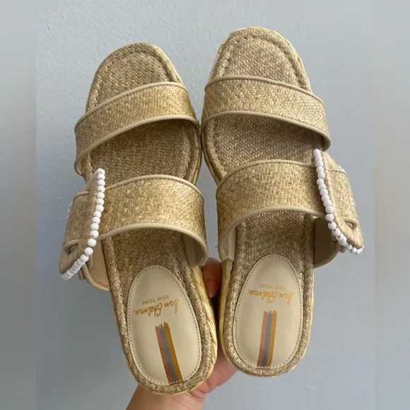 Sam Edelman - NWT! Cream Chase  Espadrille Wedge Platform Sandals - Size 6.5