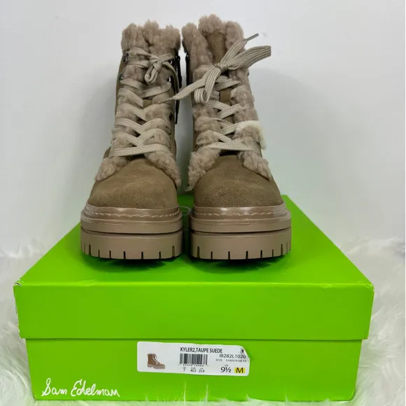 Sam Edelman Women's Kyler 2 Lace Up Cold Weather Boots Size 9.5