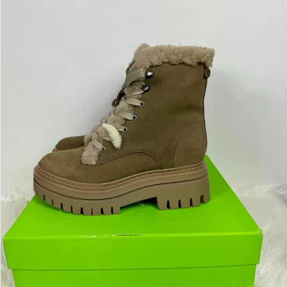 Sam Edelman Women's Kyler 2 Lace Up Cold Weather Boots Size 9.5