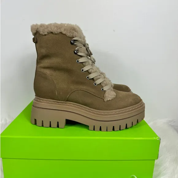 Sam Edelman Women's Kyler 2 Lace Up Cold Weather Boots Size 9.5