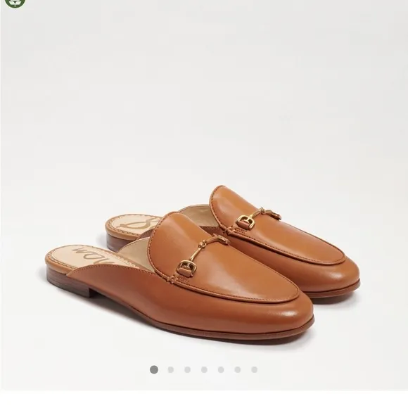 Sam Edelman Linnie Bit Mule Saddle Brown Leather Loafer Slides Size 10 NIB