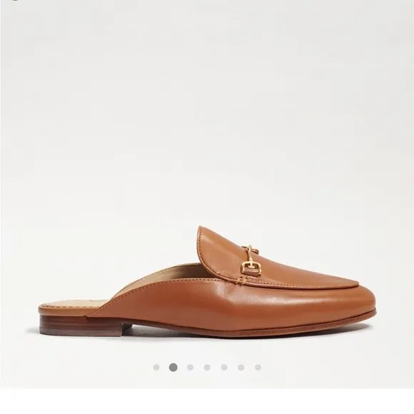 Sam Edelman Linnie Bit Mule Saddle Brown Leather Loafer Slides Size 10 NIB