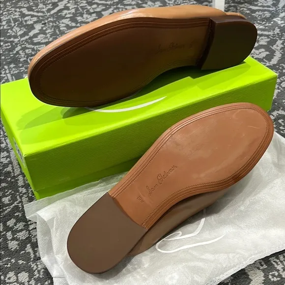 Sam Edelman Linnie Bit Mule Saddle Brown Leather Loafer Slides Size 10 NIB