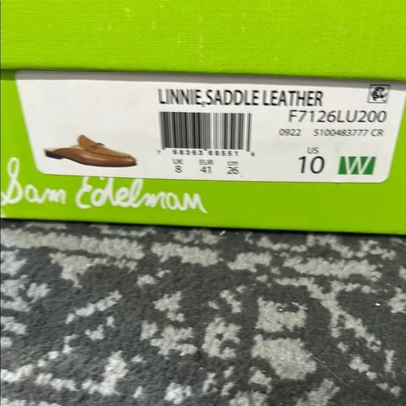 Sam Edelman Linnie Bit Mule Saddle Brown Leather Loafer Slides Size 10 NIB