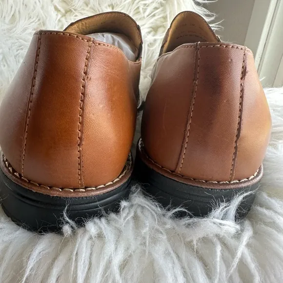 Sandro Moscoloni Brown Leather Loafers Slip-Ons