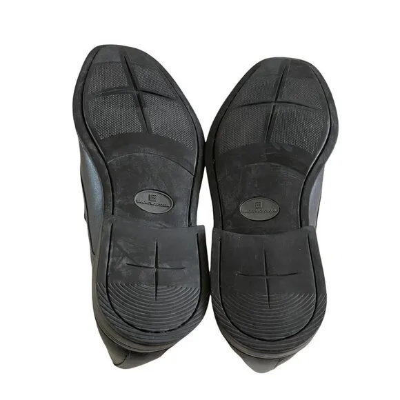 Sandro Moscoloni Mens EUC Black Leather Marc Venetian Dress Loafers Shoes Size 9