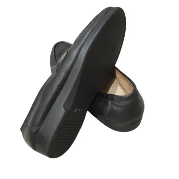 SAS Ace Black Genuine Leather Loafers Slip-On 10
