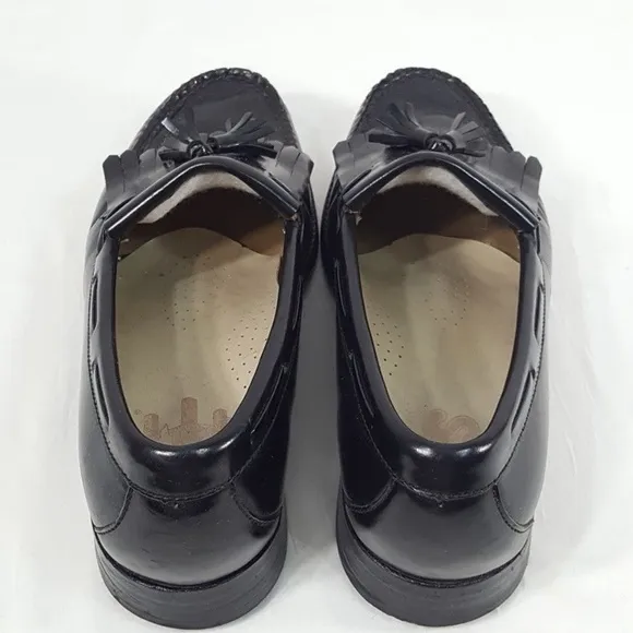 SAS Kiltie Tassel Black Loafers Men's Size 7.5
