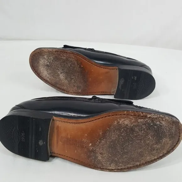 SAS Kiltie Tassel Black Loafers Men's Size 7.5