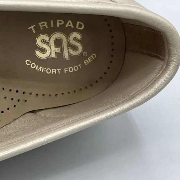 SAS Simplify Tripad Comfort Loafers Womens Size 9.5W Pearl Bone Neutral