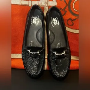 SAS Tripad Comfort Slip On Loafers Women's Size 9.5 M Black Leather