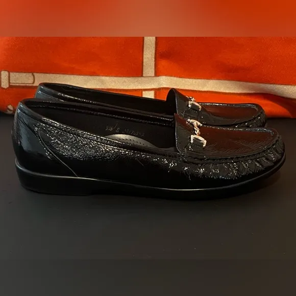SAS Tripad Comfort Slip On Loafers Women's Size 9.5 M Black Leather