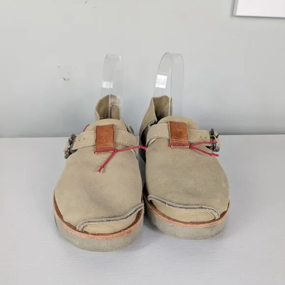 Satorisan Benirras Shoe Sandals 40 8.5 Leather Tan Brown Buckle Boho Artsy Beige