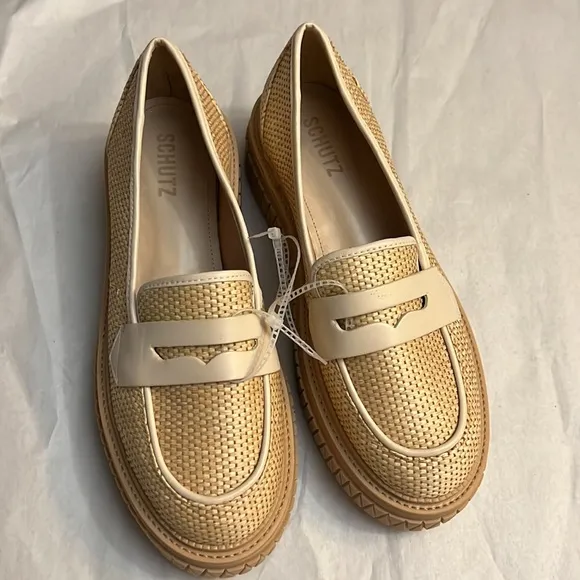 SCHUTZ  Viola Woven Loafers