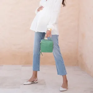 Seraphine Delta Over Bump Frayed Hem Maternity Jeans - Organic Cotton - 10 Tall