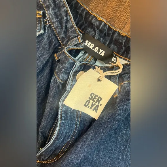 SER.O.YA Joss Cargo Jean Size 25 Deep Sea (Retail: $348)