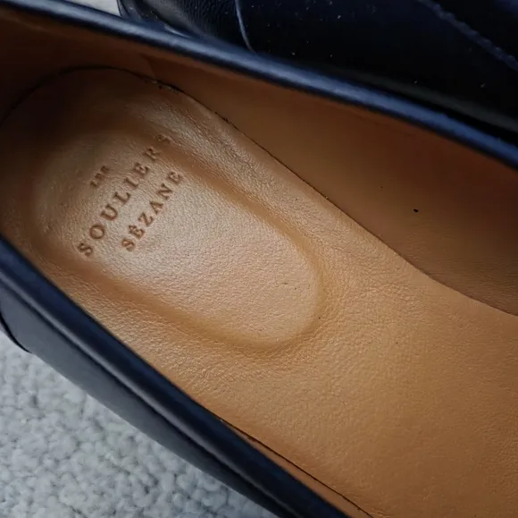 Sezane Albane Loafers in Multi Navy size 40